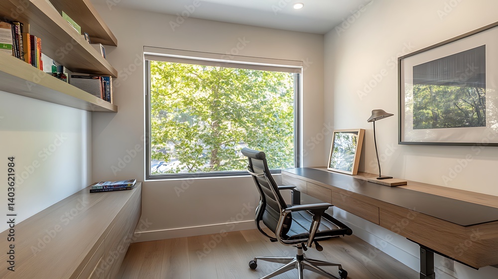 Fototapeta premium Bright Home Office Corner image