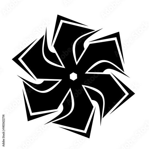 vector illustration of an abstract flower
