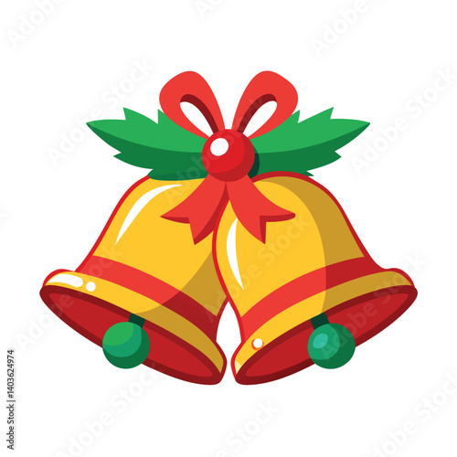 Christmas  bells isolated on white background