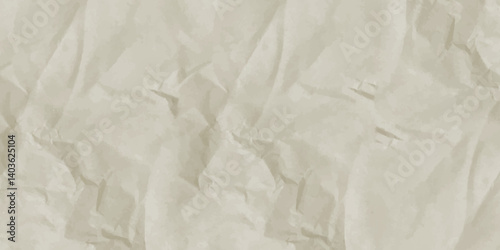 Brown crumpled paper floor background  Gray grunge surface empty parchment sheet  texture wrinkled wall pastels book cover paint top view 