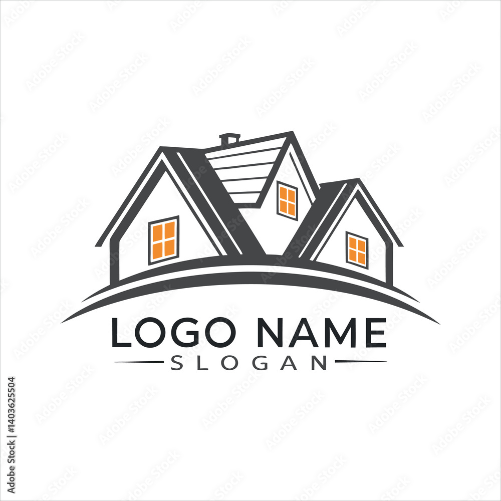 Fototapeta premium Real Estate Logo Design Ideas
