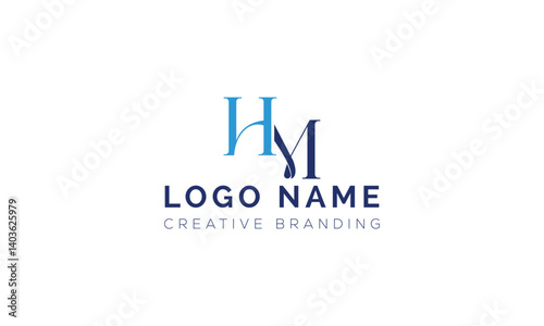 Minimalist HM Logo for Branding and Identity.