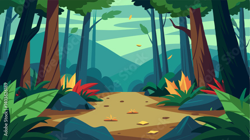 The crunch of leaves underfoot and the rustling of wildlife in the distance are the only sounds to be heard in this secluded forest paradise.