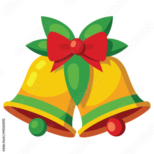 Christmas  bells isolated on white background