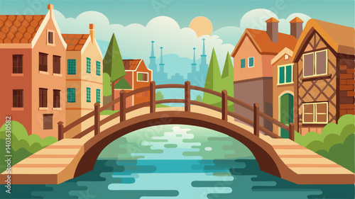 The quaint wooden bridges that span the tranquil canals add a rustic charm to this historic town creating a unique and unforgettable atmosphere.