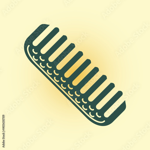 Comb trendy icon superb abstract vector illustration colorful artwork lovely design