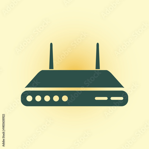 Router trendy icon superb abstract vector illustration colorful artwork lovely design