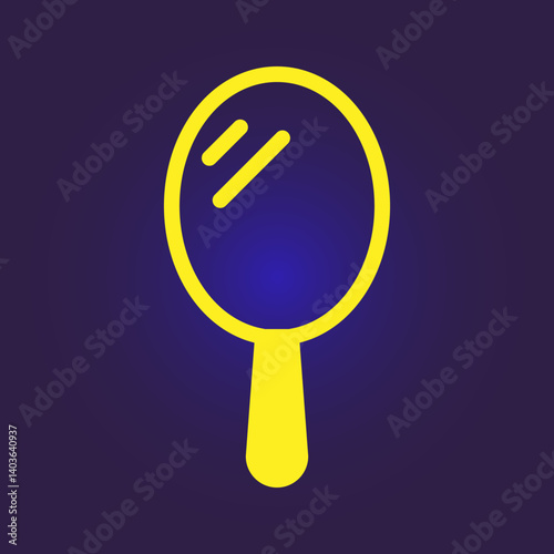 Mirror trendy icon rich abstract vector illustration colorful artwork lovely design