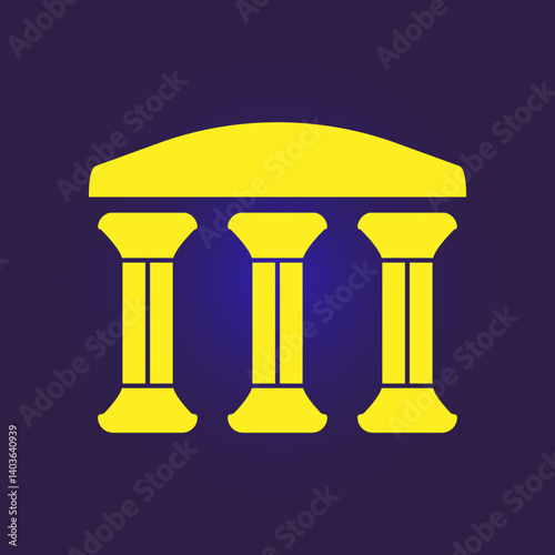 Monument trendy icon rich abstract vector illustration colorful artwork lovely design