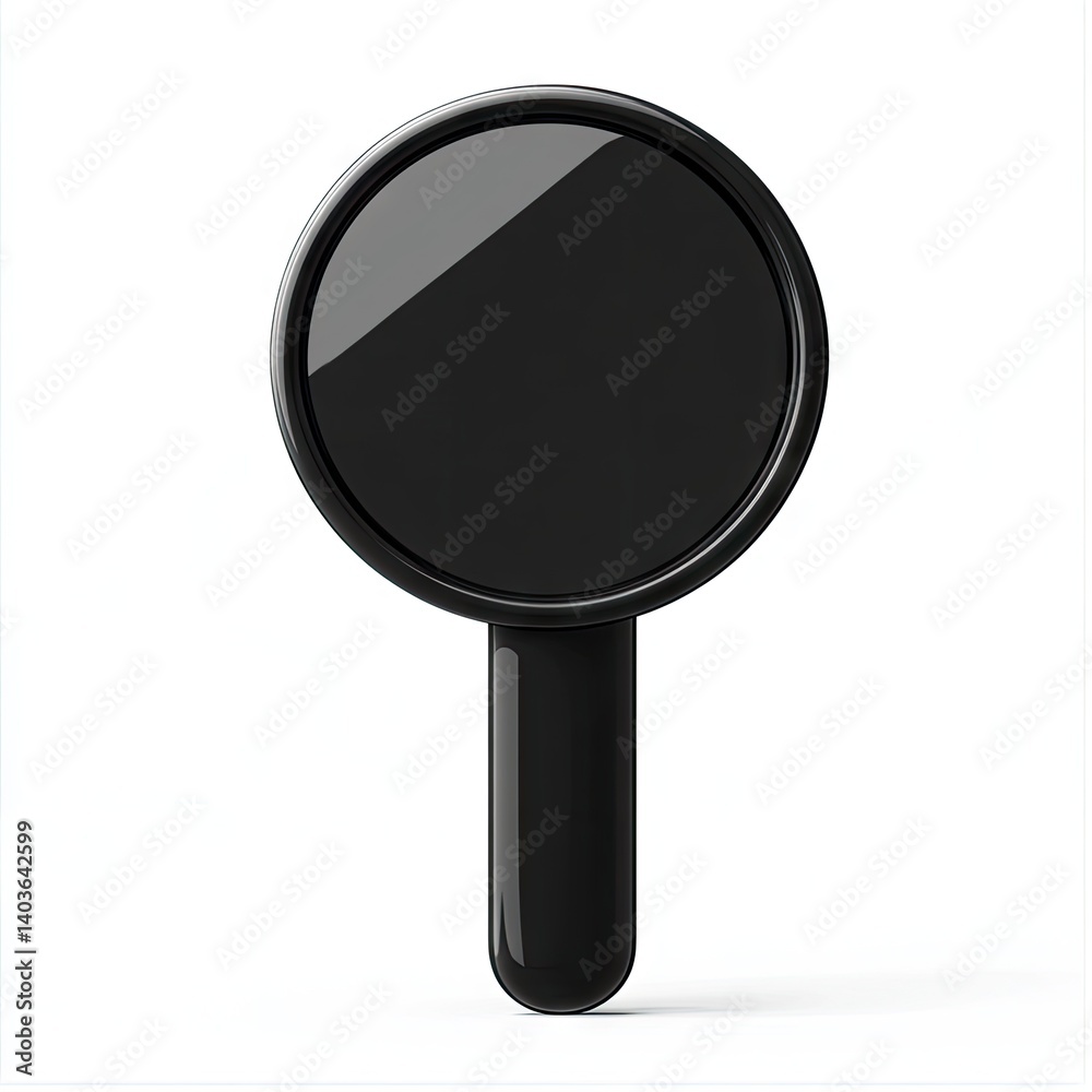 Black round magnifying glass Black round magnifying glass