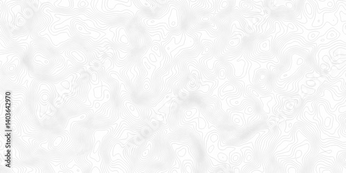 White topography topology vector white background fresh contour map texture. white seamless pattern Abstract background with a wave Topography and geography map grid abstract backdrop.