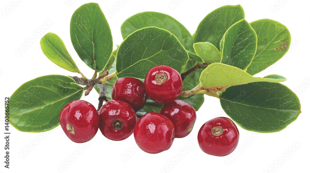 custom made wallpaper toronto digitalLingonberries still life on black backdrop with glossy textures and detailed leaves