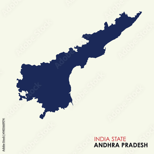 Map of Andhra Pradesh, Map of Andhra Pradesh with Indian Map, Andhra Pradesh state of  India Vector Illustration.
