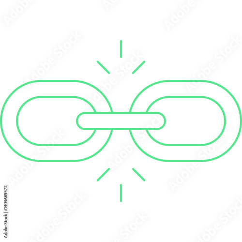 Link Building icon single vector illustration