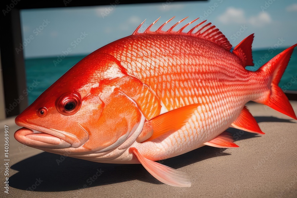 Fototapeta premium Fresh Red Snapper Fish 