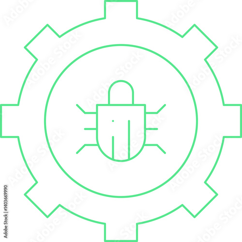 Bug Fixing icon single vector illustration