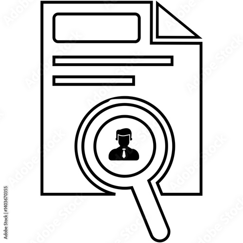 Applicant, candidate, hr icon