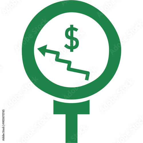 Capital, Economy, and Gain Icons – Financial Growth and Economic Development Symbol Set photo