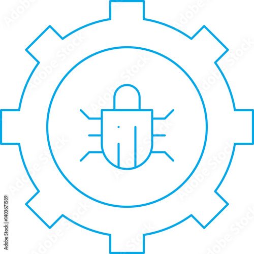 Bug Fixing icon single vector illustration