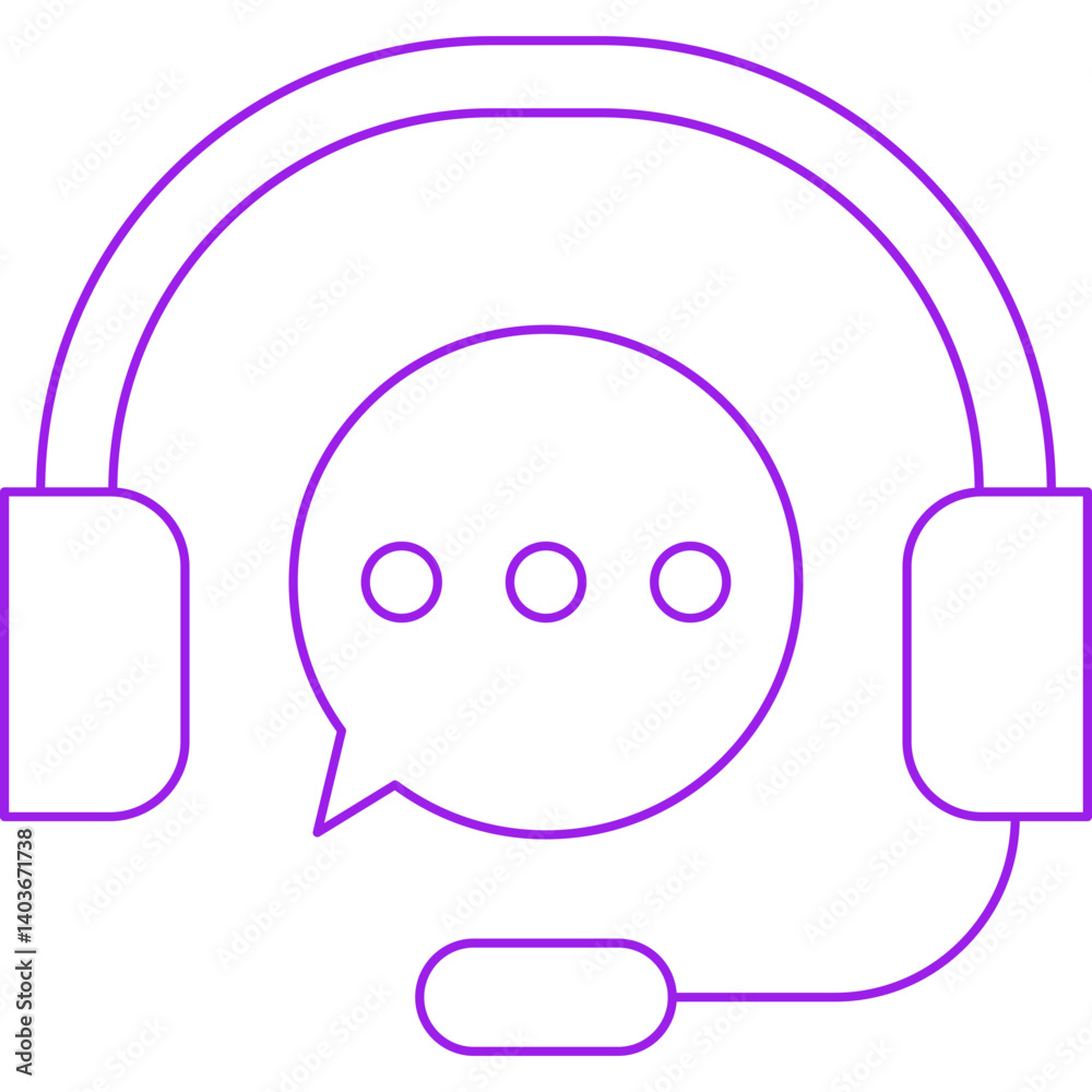 Customer Support icon single vector illustration Customer Support icon single vector illustration