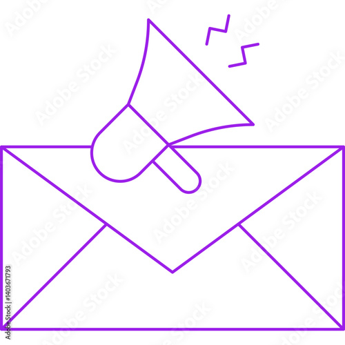 Email Marketing icon single vector illustration