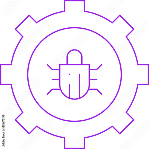 Bug Fixing icon single vector illustration
