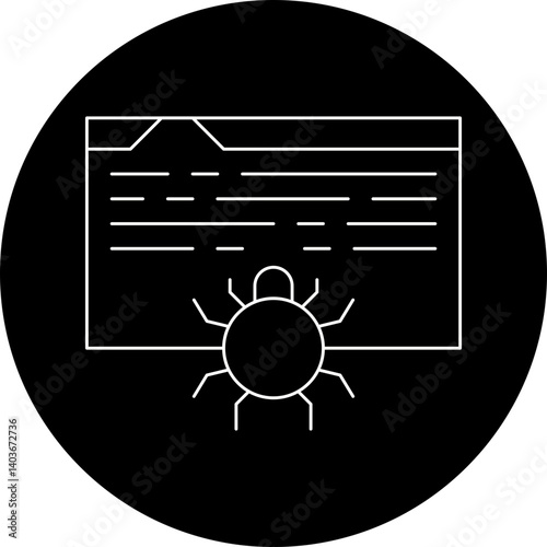 Web Crawler icon single vector illustration