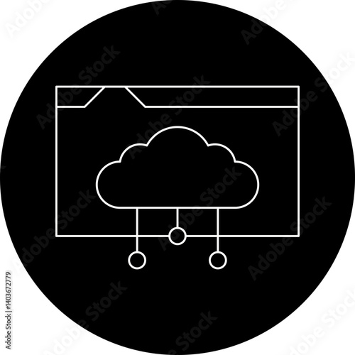Web Hosting icon single vector illustration
