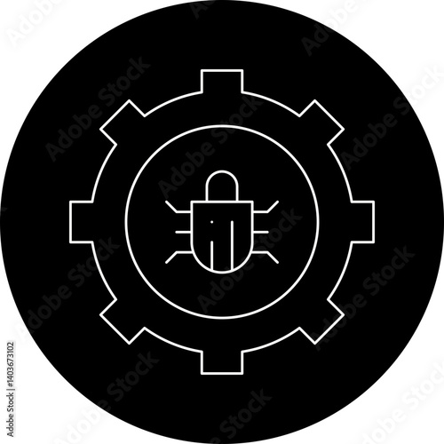 Bug Fixing icon single vector illustration