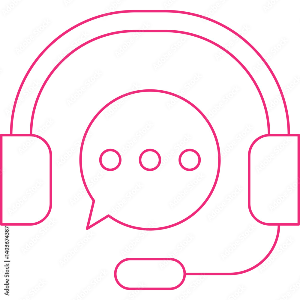 Customer Support icon single vector illustration Customer Support icon single vector illustration