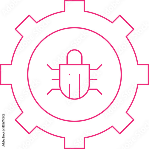 Bug Fixing icon single vector illustration