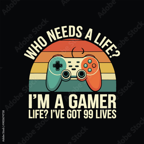 Gaming t shirt design