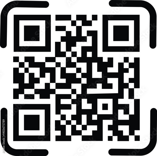 QR code icon sample for smartphone scanning isolated on transparent background. Scan me text Vector. for smartphone, mobile app, payment and discounts. 