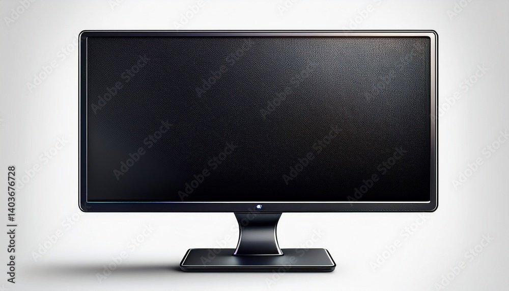 black lcd monitor isolated on white background black lcd monitor isolated on white background