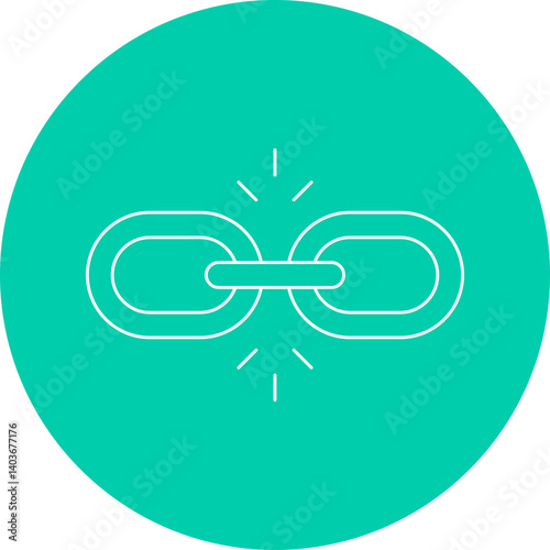 Link Building icon single vector illustration