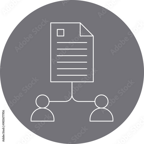 File Sharing icon single vector illustration