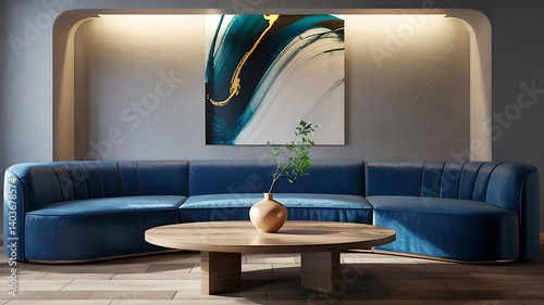 Wallpaper Mural a 3d rendering of a living room interior Torontodigital.ca