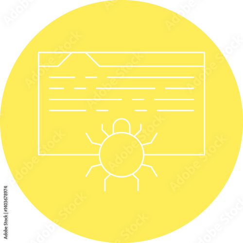 Web Crawler icon single vector illustration