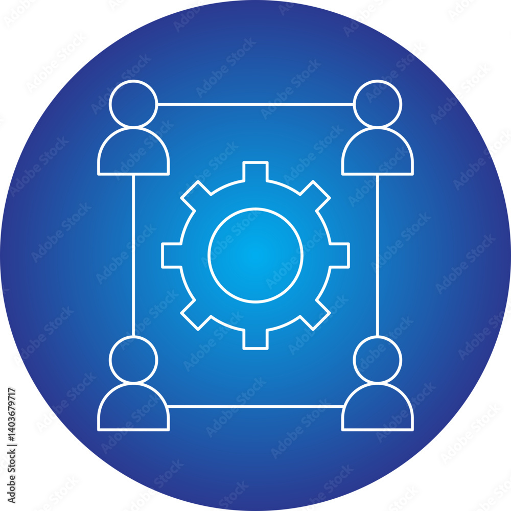 Team Support icon single vector illustration Team Support icon single vector illustration