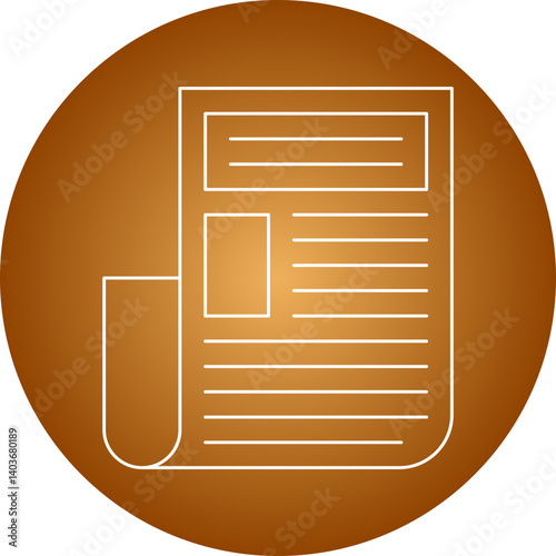 Press Release icon single vector illustration