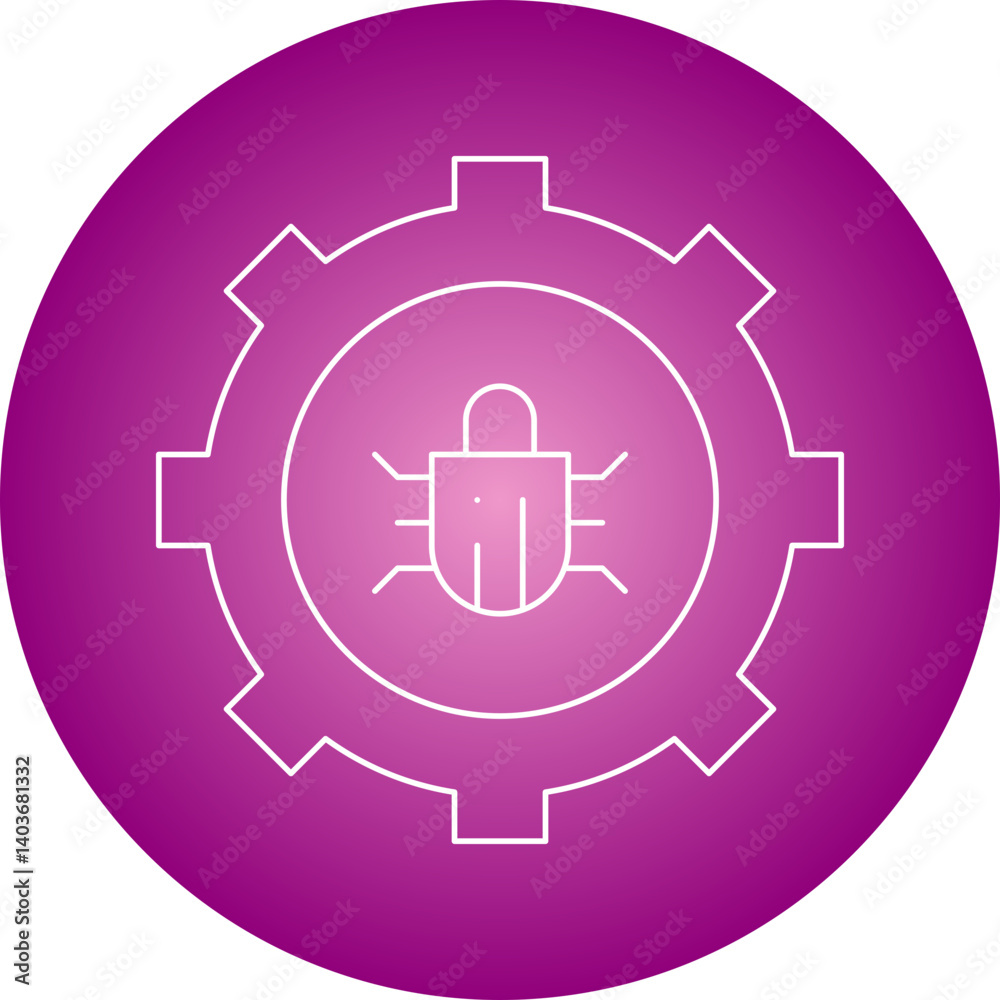 Bug Fixing icon single vector illustration Bug Fixing icon single vector illustration