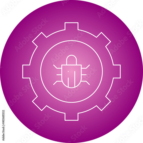 Bug Fixing icon single vector illustration