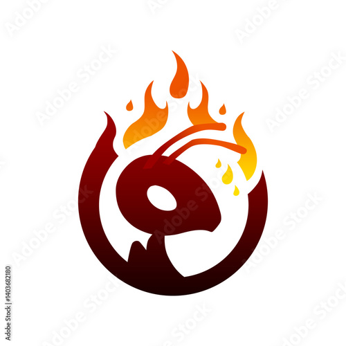 Burning Ant Logo Design