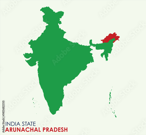 Map of Andman and Nicobar island, Map of Andman and Nicobar island with Indian Map, Andman and Nicobar island state of  India Vector Illustration.
