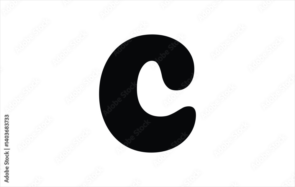 Fototapeta premium Elegant Letter C logo Vector Template Initial Letter C Logo Design. Creative And Modern C logo