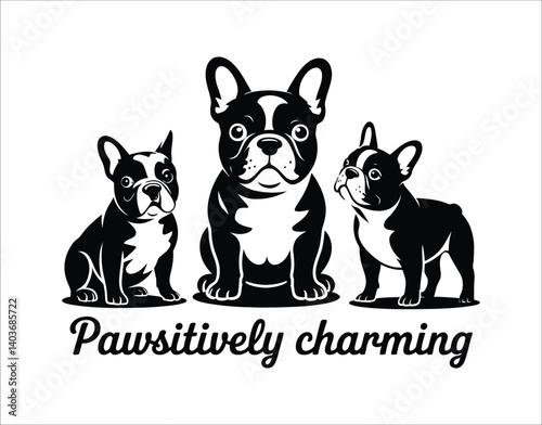 French Bulldog Silhouette for Wall Art