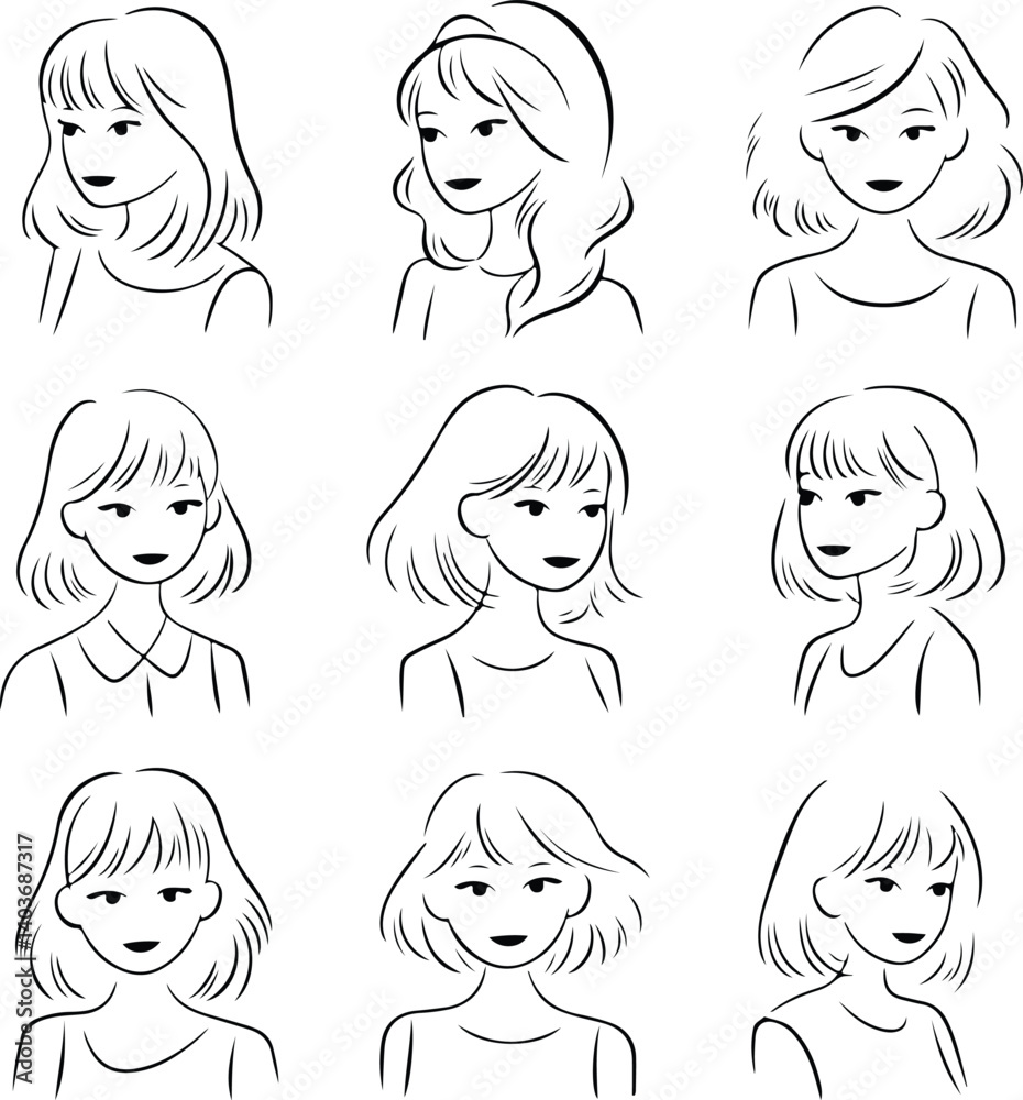 Minimal Girl Line Drawing Silhouette Set Modern Female Line Art Silhouettes
Minimal Girl Line Drawing Silhouette Set Modern Female Line Art Silhouettes
