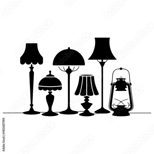vector silhouette Light Design.