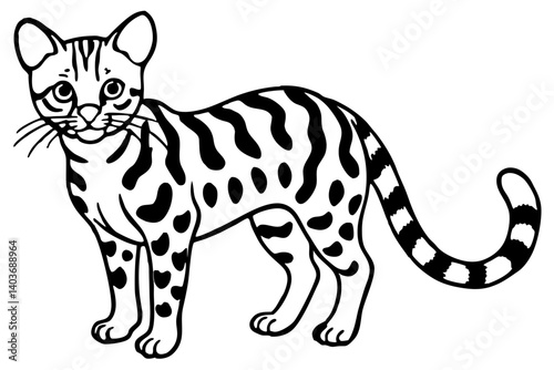 Margay Outline Art