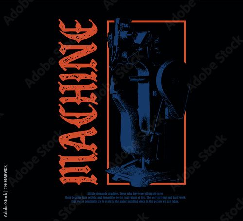 Urban stylish print for streetwear print for tshirts and hoodies Techno style Graphic